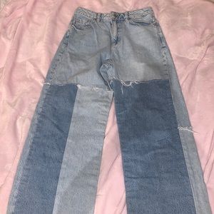 garage patchwork high rise jeans size 5 US